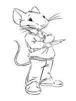 coloriage Stuart little
